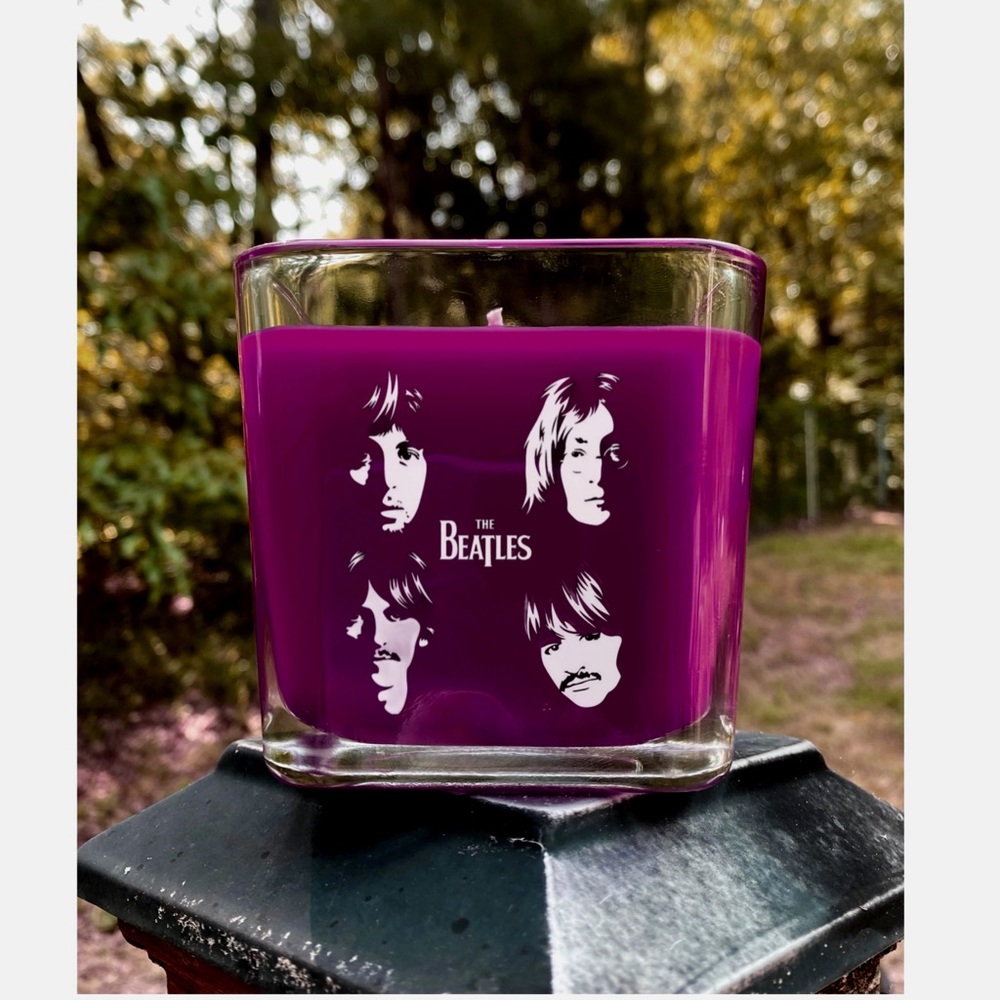 Beatles Candle Optional Engraved Name or Message